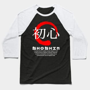 Shoshin meaning Japanese kanji words character symbol 177 Baseball T-Shirt